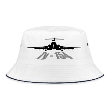 Tu-154 - Bucket Hat - Weiß/Navy - Vorne