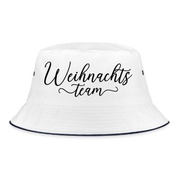 weihnachts team christmas - Bucket Hat - Weiß/Navy - Vorne
