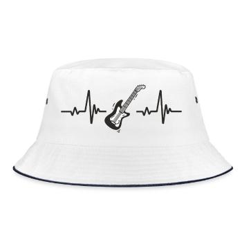 Guitare Électrique Rythme Musique Rock Cœur Corde - Bob - blanc/marine - Devant