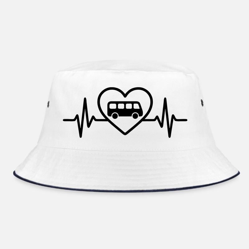 Heart Bus Driver Bucket Hat