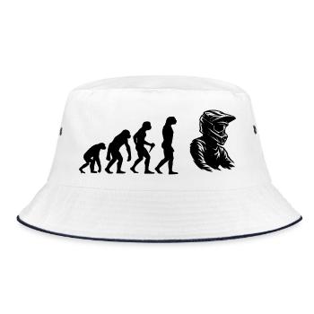 Statement for all motocross - Bucket Hat - white/navy - Front