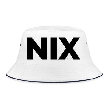 Nothing - just nothing | Nothing at all | Gift - Bucket Hat - white/navy - Front