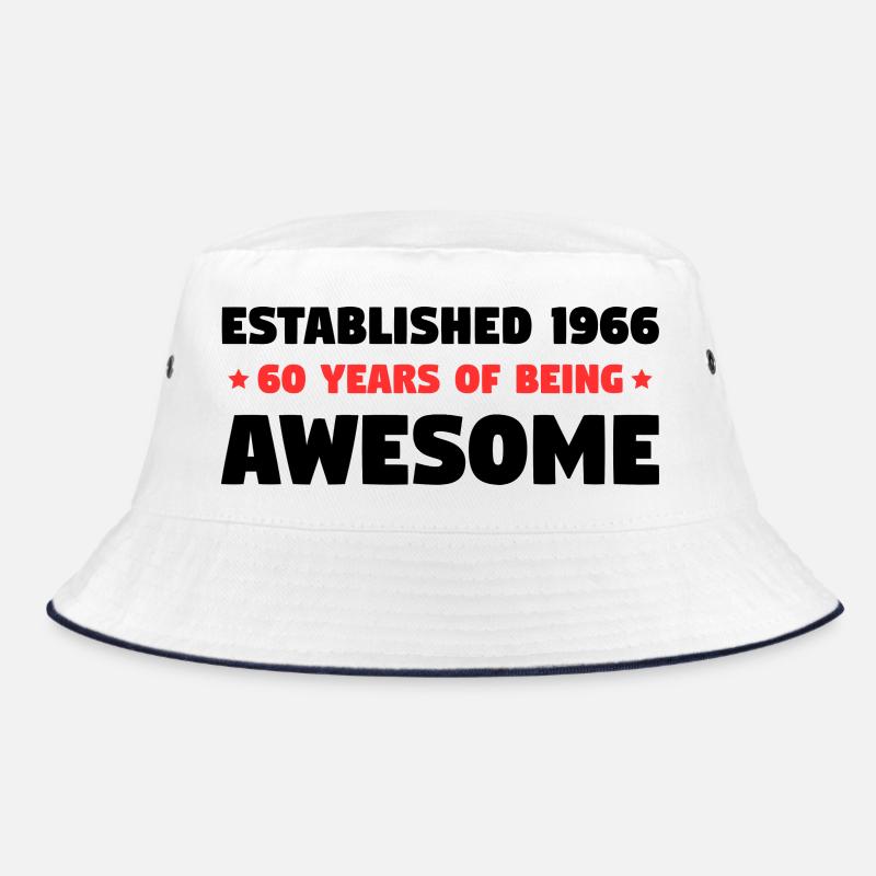 Established 1966 60 Jahre Awesome Geburtstag Bucket Hat