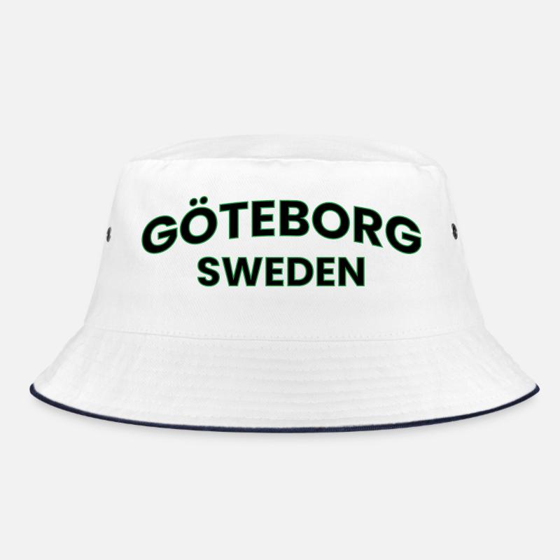 Conception du texte néon vert de Goteborg - Bob - blanc/marine