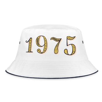 Cadeau d’anniversaire 1975 Vintage 1975  - Bob - blanc/marine - Devant