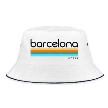 Barcelona - Spain - Spain - España - Bucket Hat - white/navy - Front