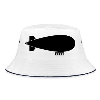 Airship - Bucket Hat - white/navy - Front
