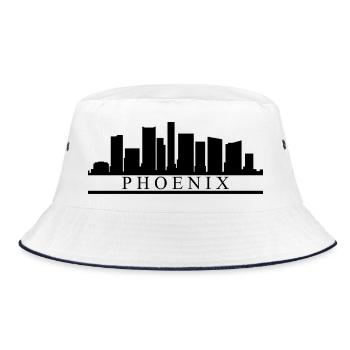 Skyline Phoenix - Bucket Hat - white/navy - Front