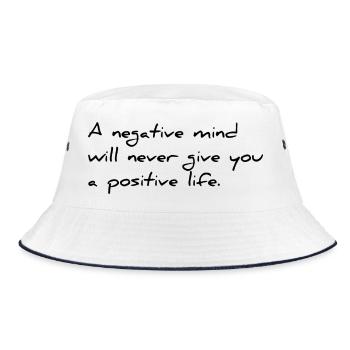 Dicton motivationnel anglais - Bob - blanc/marine - Devant