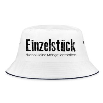 Single piece: may contain small defects - Bucket Hat - white/navy - Front