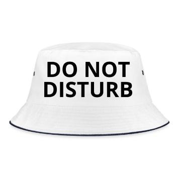 DO NOT DISTURB – Minimal Unisex Sweatshirt - Bob - blanc/marine - Devant
