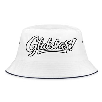 Glabst as - Bucket Hat - Weiß/Navy - Vorne