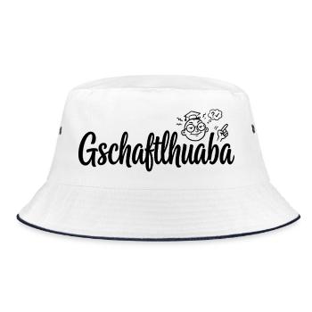Gschaftlhuaba – Bavarois qui sait tout - Bob - blanc/marine - Devant