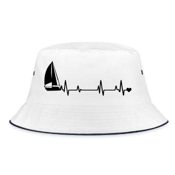Sail - Bucket Hat - white/navy - Front