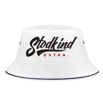 Stodkind Extra Black - Bucket Hat - Weiß/Navy - Vorne