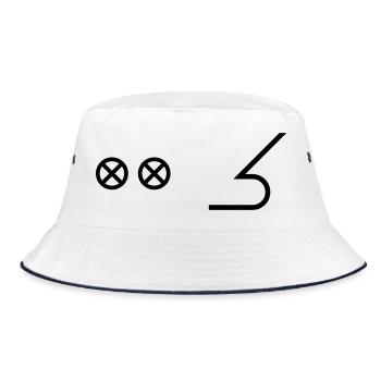 Bow Bow - Nautical Sailing Ships Captain - Bucket Hat - white/navy - Front