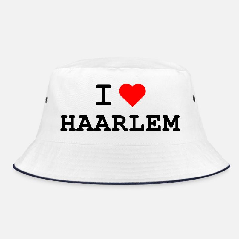 Ich liebe Haarlem - J’adore Haarlem - Bob - blanc/marine