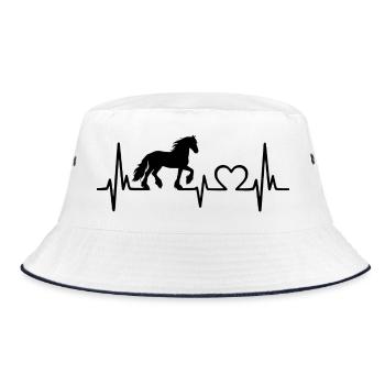 Cheval frison Friesländer Heartbeat Friesland - Bob - blanc/marine - Devant