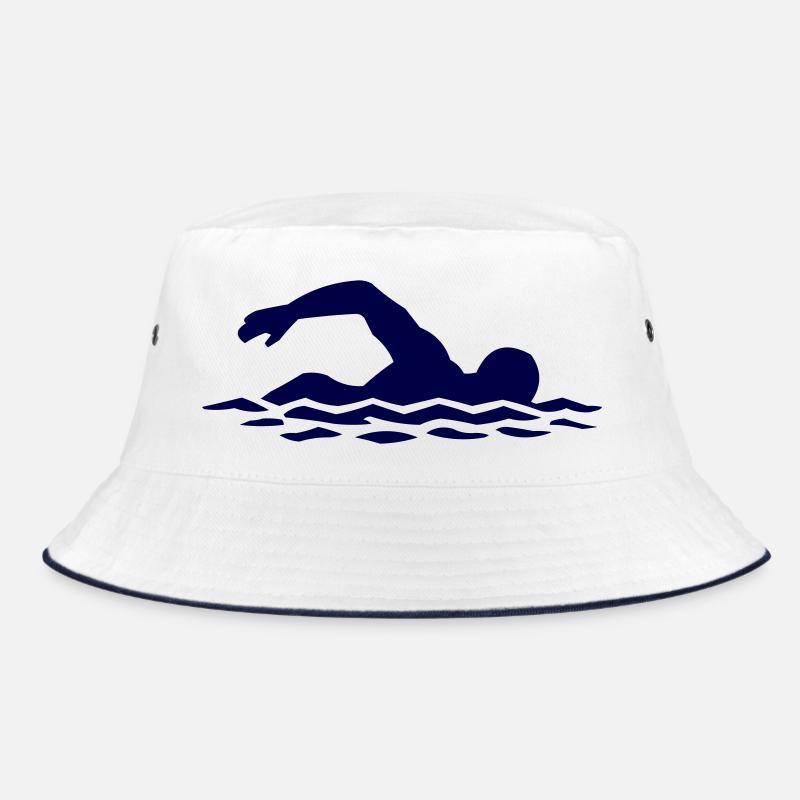 Silhouette de nageurs dans l’eau Bob