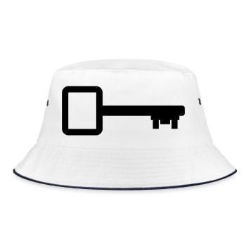 House key - Bucket Hat - white/navy - Front