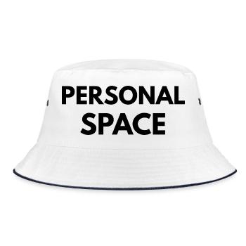 Personal Space Minimal Quote Design - Bob - blanc/marine - Devant