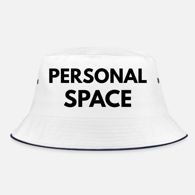 Personal Space Minimal-Quote-Design Bucket Hat