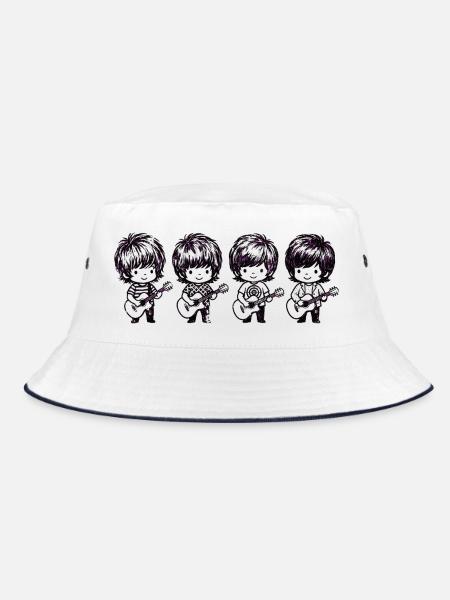Die fabelhafte Vierband - Bucket Hat - Weiß/Navy