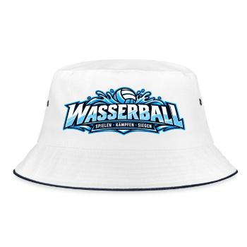 Wasserball Teamgeist Logo - Bucket Hat - Weiß/Navy - Vorne