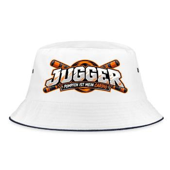 Jugger Cardio Kampf - Bucket Hat - Weiß/Navy - Vorne