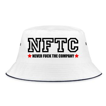 NEVER FUCK THE COMPANY | NFTC - Bob - blanc/marine - Devant