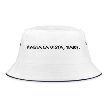 Cinema - Quotes - Film - Citations - Zitat - Humor - Bucket Hat - white/navy - Front