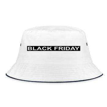 Black Friday Minimalist - Bucket Hat - white/navy - Front