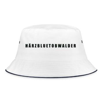 Härzbluetobwalder Kanton Obwalden - Bucket Hat - Weiß/Navy - Vorne