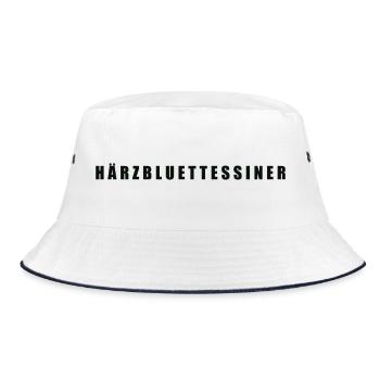 Härzbluettessiner Canton Ticino Ticino - Bucket Hat - white/navy - Front