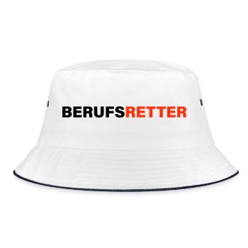 Professional rescuer - Bucket Hat - white/navy - Front