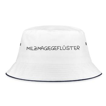 Milzmagieflüsterer - Bucket Hat - Weiß/Navy - Vorne