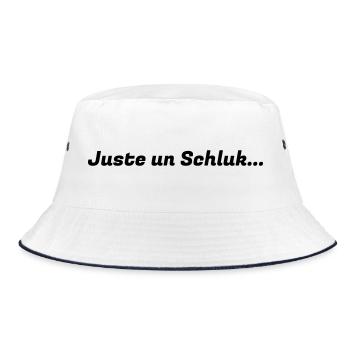 Juste_un_Schluck_logo - Bob - blanc/marine - Devant