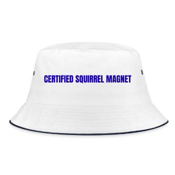 Unique - Bucket Hat - white/navy - Front