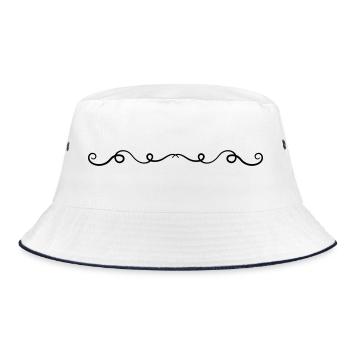 Gamme d’ornements - Bob - blanc/marine - Devant