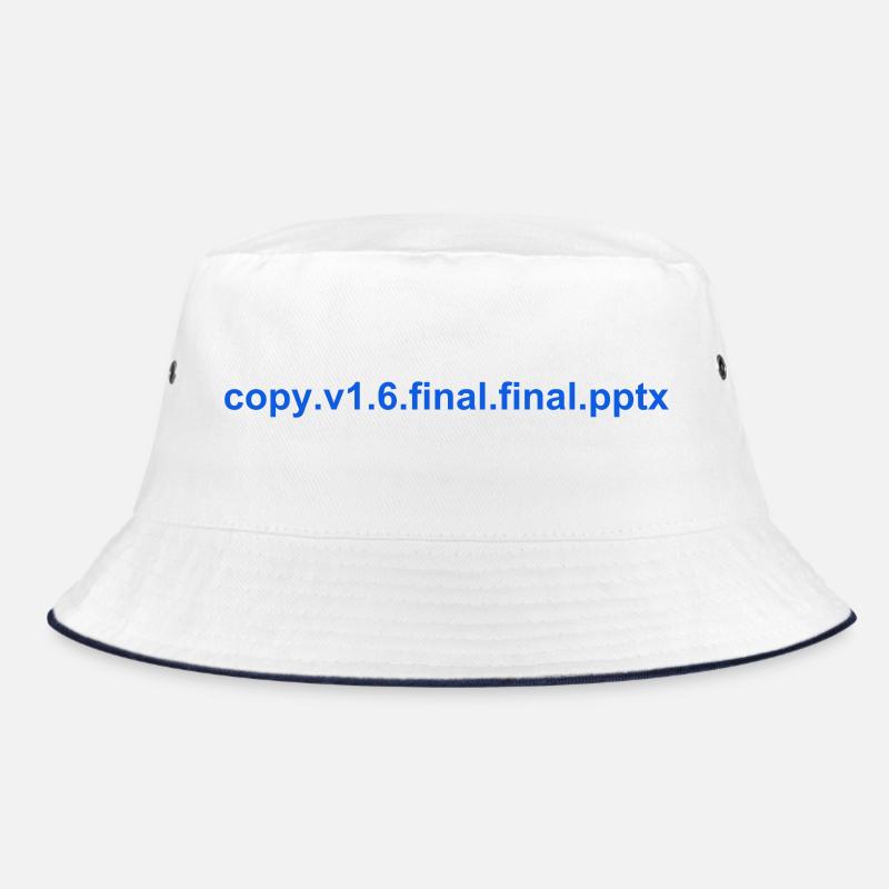 The final PowerPoint - Bucket Hat - Weiß/Navy
