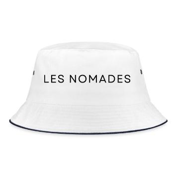 Les Nomades - Bucket Hat - Weiß/Navy - Vorne