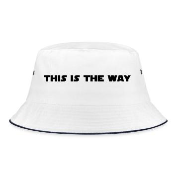 This Is The Way Sci-Fi Fans Black - Bucket Hat - white/navy - Front