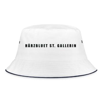 Härzbluet St. Gallerin St. Gallen - Bucket Hat - white/navy - Front