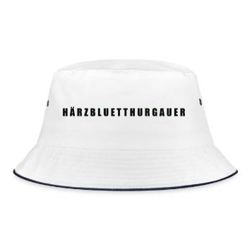 Härzbluetthurgauer Kanton Thurgau - Bucket Hat - Weiß/Navy - Vorne