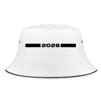 2026 Line - Bucket Hat - white/navy - Front