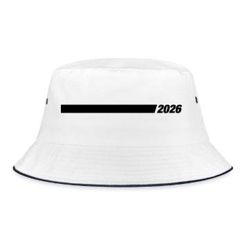 2026 Line Year - Bucket Hat - white/navy - Front