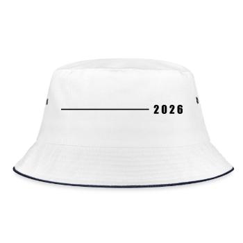2026 Line - Bucket Hat - white/navy - Front