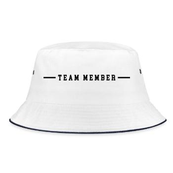 Team Member - Bucket Hat - white/navy - Front