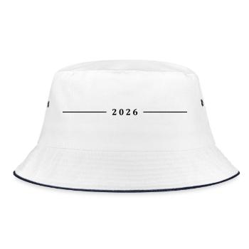 2026 Line - Bucket Hat - white/navy - Front