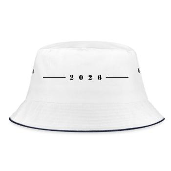 2026 Line Year - Bucket Hat - white/navy - Front